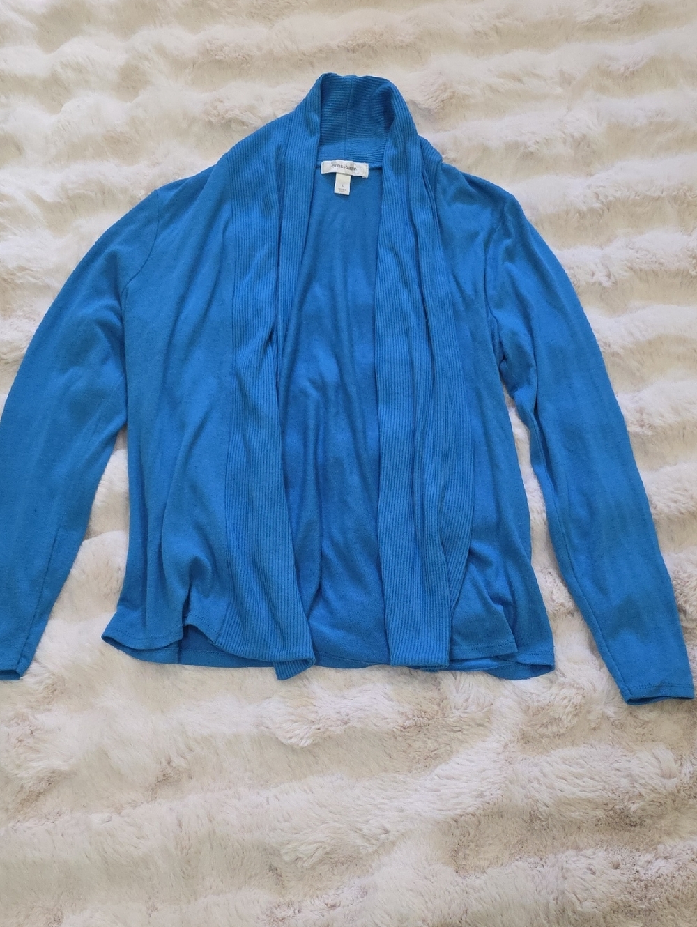 Vibrant Blue Open Cardigan